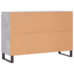 vidaXL Sideboard Storage Cabinet Cupboard Side Cabinet Brown Oak Engineered Wood - concrete grey - Additional view 7