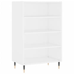 vidaXL Highboard Sideboard Storage Side Cabinet Home Cupboard Engineered Wood - white