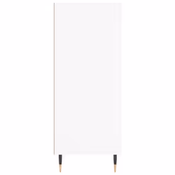 vidaXL Highboard Sideboard Storage Side Cabinet Home Cupboard Engineered Wood - white - Additional view 4