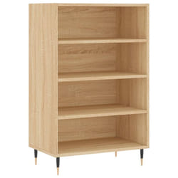 vidaXL Highboard Sideboard Storage Side Cabinet Home Cupboard Engineered Wood - sonoma oak