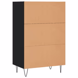 vidaXL Highboard Sideboard Cupboard Side Cabinet Sonoma Oak Engineered Wood - black - Additional view 5