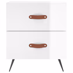 VidaXL 827248 nightstand/bedside table White - Additional view 4