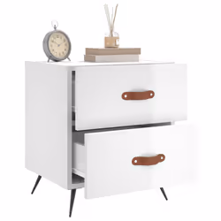 VidaXL 827248 nightstand/bedside table White - Additional view 7