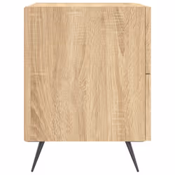 vidaXL Bedside Cabinets Bedside Table Nightstand 2 pcs Black Engineered Wood - sonoma oak, 2 pcs - Additional view 6