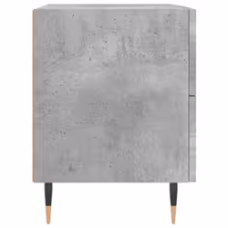 vidaXL Bedside Cabinets Bedside Table Nightstand 2 pcs Black Engineered Wood - concrete grey, 2 pcs - Additional view 6