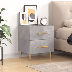 VidaXL 827284 nightstand/bedside table Concrete colour - Additional view 2