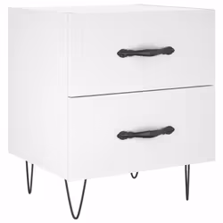 VidaXL 827293 nightstand/bedside table White - Additional view 5