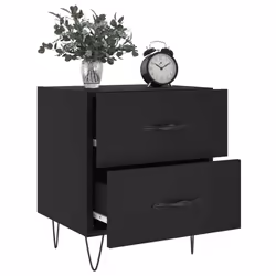 VidaXL 827295 nightstand/bedside table Black