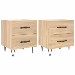 VidaXL 827299, Oak, Iron, Wood, 400 mm, 350 mm, 475 mm, 2 pc(s)