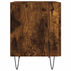 vidaXL Bedside Cabinets Bed Table End Table 2 pcs Concrete Grey Engineered Wood - smoked oak, 2 pcs - Additional view 6