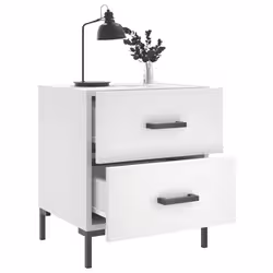 VidaXL 827308 nightstand/bedside table White - Additional view 4