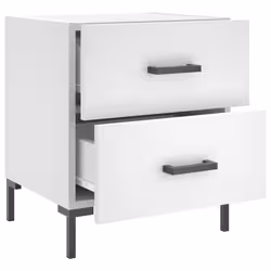 VidaXL 827308 nightstand/bedside table White - Additional view 5