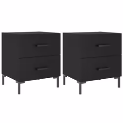 VidaXL 827311, Black, Iron, Wood, 400 mm, 350 mm, 475 mm, 2 pc(s)
