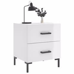 VidaXL 827313 nightstand/bedside table White - Additional view 4