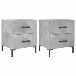 VidaXL 827317, Concrete colour, Iron, Wood, 400 mm, 350 mm, 475 mm, 2 pc(s)