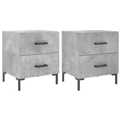 VidaXL 827317 nightstand/bedside table Concrete colour