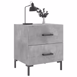 VidaXL 827317 nightstand/bedside table Concrete colour
