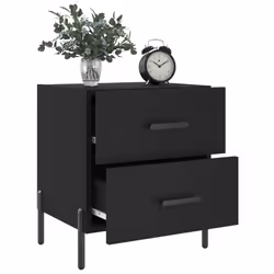 VidaXL 827327 nightstand/bedside table Black
