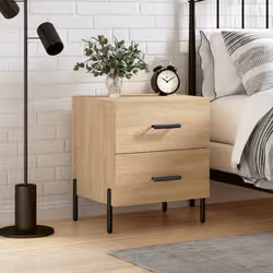 VidaXL 827330 nightstand/bedside table Oak - Additional view 2