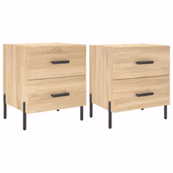 VidaXL 827331, Oak, Iron, Wood, 400 mm, 350 mm, 475 mm, 2 pc(s)