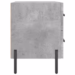 vidaXL Bedside Cabinets Nightstand Bedside Table 2 pcs White Engineered Wood - concrete grey, 2 pcs - Additional view 6