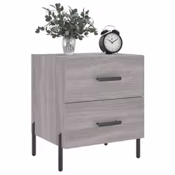 VidaXL 827336 nightstand/bedside table Grey, Oak - Additional view 3