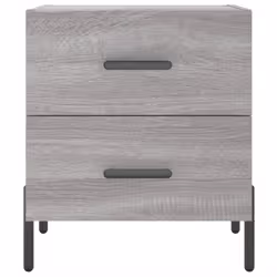 VidaXL 827336 nightstand/bedside table Grey, Oak - Additional view 6