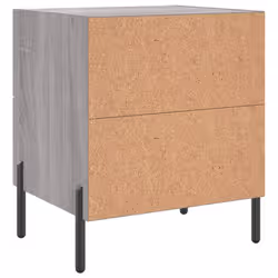 VidaXL 827336 nightstand/bedside table Grey, Oak - Additional view 8