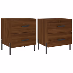VidaXL 827339, Oak, Iron, Wood, 400 mm, 350 mm, 475 mm, 2 pc(s)