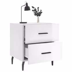 VidaXL 827345 nightstand/bedside table White - Additional view 4
