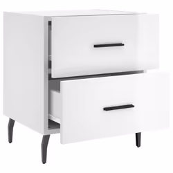VidaXL 827345 nightstand/bedside table White - Additional view 8