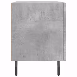 vidaXL Bedside Cabinets Nightstand Bedside Table 2 pcs White Engineered Wood - concrete grey, 2 pcs - Additional view 6