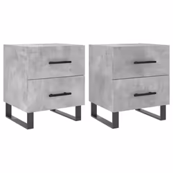 VidaXL 827365, Concrete colour, Iron, Wood, 400 mm, 350 mm, 475 mm, 2 pc(s)