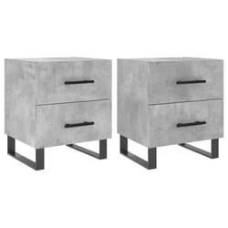 VidaXL 827365 nightstand/bedside table Concrete colour
