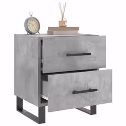 VidaXL 827365 nightstand/bedside table Concrete colour - Additional view 4