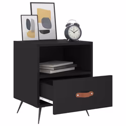 VidaXL 827375 nightstand/bedside table Black - Additional view 4