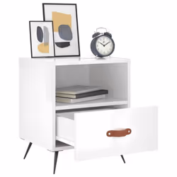 VidaXL 827377 nightstand/bedside table White - Additional view 7
