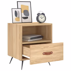 VidaXL 827379 nightstand/bedside table Oak - Additional view 4