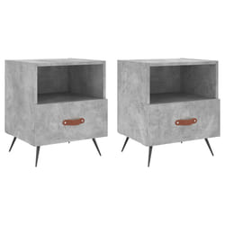 VidaXL 827381 nightstand/bedside table Concrete colour