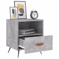 VidaXL 827381 nightstand/bedside table Concrete colour - Additional view 4
