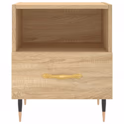 vidaXL Bedside Cabinets Side Table Nightstand 2 pcs Sonoma Oak Engineered Wood - sonoma oak, 2 pcs - Additional view 5