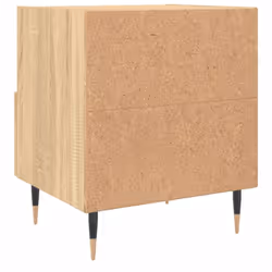vidaXL Bedside Cabinets Side Table Nightstand 2 pcs Sonoma Oak Engineered Wood - sonoma oak, 2 pcs - Additional view 8