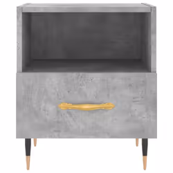 vidaXL Bedside Cabinets Side Table Nightstand 2 pcs Sonoma Oak Engineered Wood - concrete grey, 2 pcs - Additional view 5