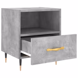 vidaXL Bedside Cabinets Side Table Nightstand 2 pcs Sonoma Oak Engineered Wood - concrete grey, 2 pcs - Additional view 6