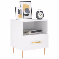 VidaXL 827405 nightstand/bedside table White - Additional view 3