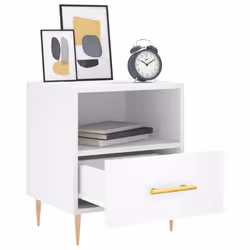 VidaXL 827405 nightstand/bedside table White - Additional view 4