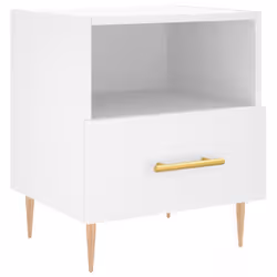 VidaXL 827405 nightstand/bedside table White - Additional view 5