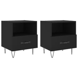 VidaXL 827423 nightstand/bedside table Black