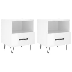 VidaXL 827425 nightstand/bedside table White