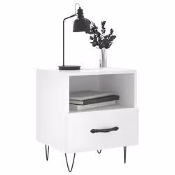VidaXL 827425 nightstand/bedside table White - Additional view 4